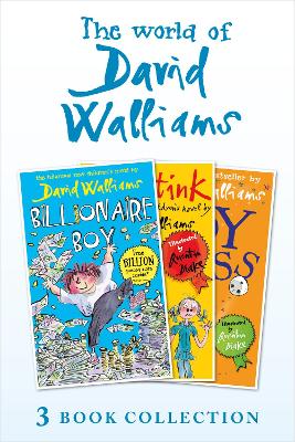 Book cover for The World of David Walliams 3 Book Collection (The Boy in the Dress, Mr Stink, Billionaire Boy)