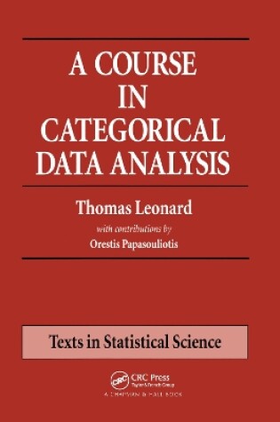 Cover of A Course in Categorical Data Analysis