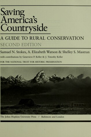 Cover of Saving Amer Countryside CB