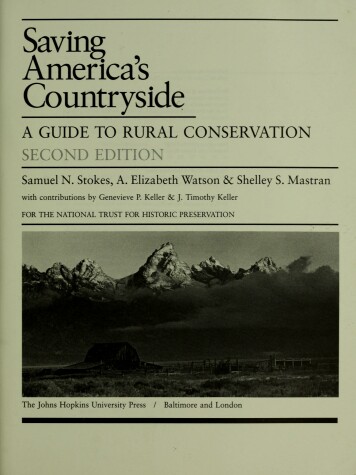 Book cover for Saving Amer Countryside CB