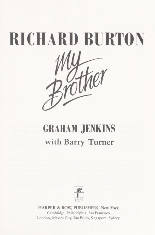 Cover of Richard Burton, My Brother