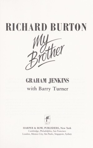 Book cover for Richard Burton, My Brother