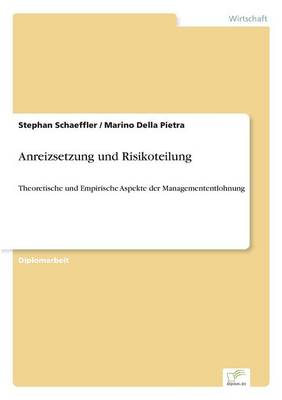 Book cover for Anreizsetzung und Risikoteilung