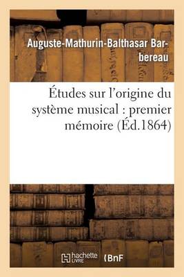 Book cover for Etudes Sur l'Origine Du Systeme Musical