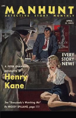Book cover for Manhunt, April 1953