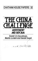 Book cover for The China Challenge