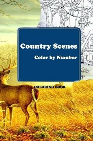 Cover of Country Scenes Color by Number Coloring Book