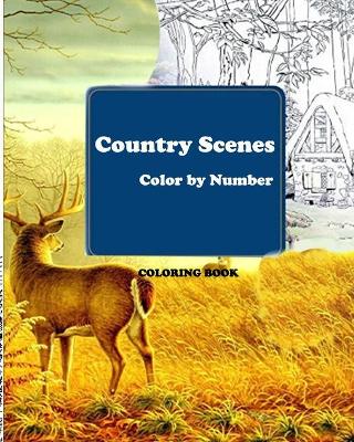 Cover of Country Scenes Color by Number Coloring Book