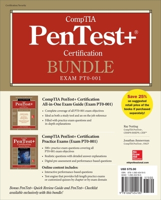 Book cover for CompTIA PenTest+ Certification Bundle (Exam PT0-001)