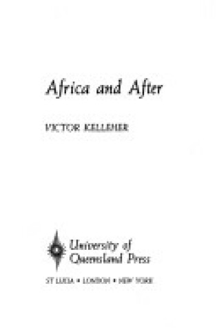 Cover of Africa and After