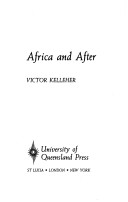 Book cover for Africa and After