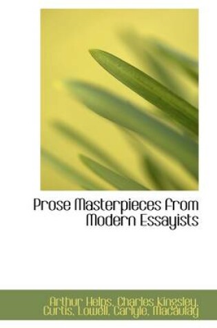 Cover of Prose Masterpieces from Modern Essayists