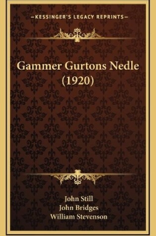 Cover of Gammer Gurtons Nedle (1920)