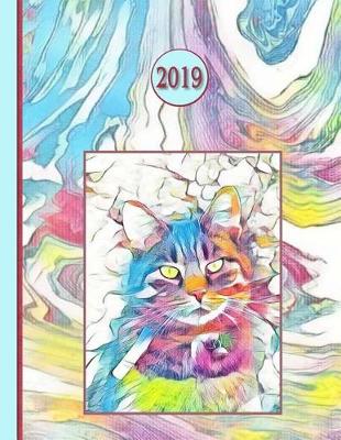 Book cover for 2019 Planner; Cat Opals