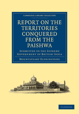 Book cover for Report on the Territories Conquered from the Paishwa