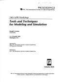 Cover of 24th Aipr Workshop On Tools & Techniques For Mod