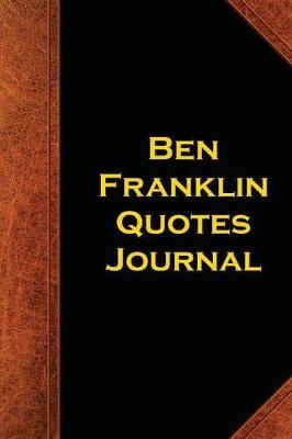 Book cover for Ben Franklin Quotes Journal