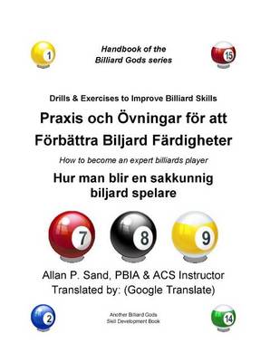 Book cover for Drills & Exercises to Improve Billiard Skills (Swedish)