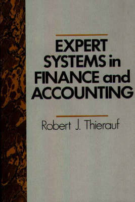 Book cover for Expert Systems in Finance and Accounting