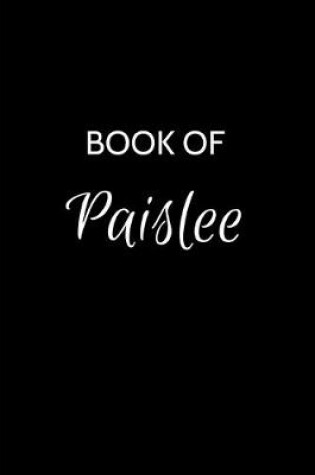 Cover of Book of Paislee