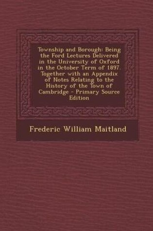 Cover of Township and Borough