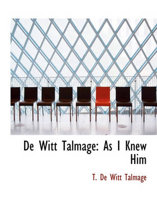 Book cover for de Witt Talmage