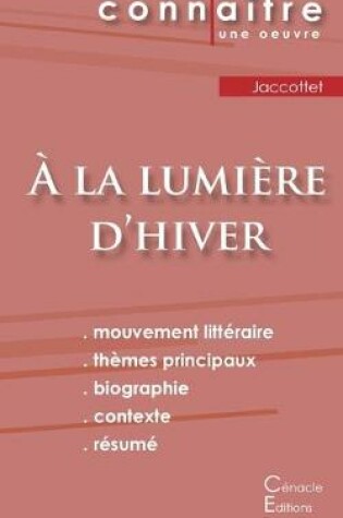 Cover of Fiche de lecture A la lumiere d'hiver de Philippe Jaccottet (Analyse litteraire de reference et resume complet)