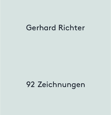 Book cover for Gerhard Richter. 92 Zeichnungen / 92 Drawings