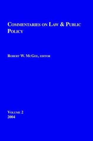 Cover of Commentaries on Law & Public Policy