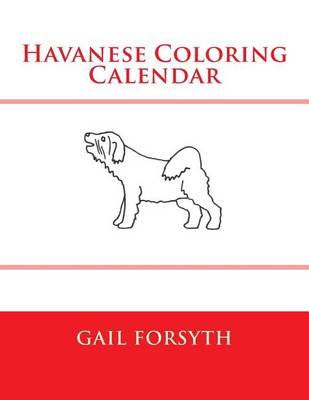 Book cover for Havanese Coloring Calendar