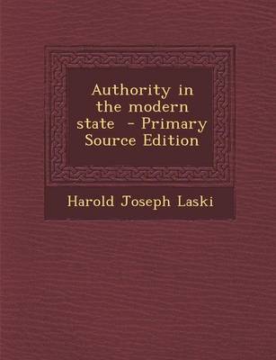 Book cover for Authority in the Modern State - Primary Source Edition