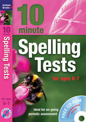 Book cover for Ten Minute Spelling Tests for Ages 6-7