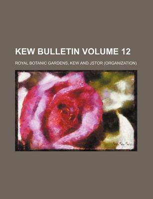 Book cover for Kew Bulletin Volume 12