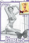 Book cover for Grayscale Adult Coloring Books Gray Pin-up GIRLS Vol.2