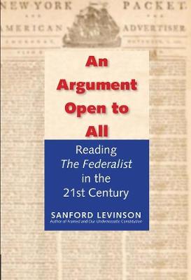 Book cover for An Argument Open to All