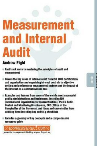 Cover of Measurement and Internal Audit