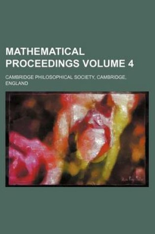 Cover of Mathematical Proceedings Volume 4