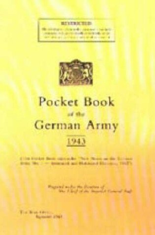 Cover of Pocket Book of the German Army 1943