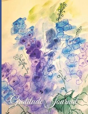 Book cover for Gratitude Journal - Watercolor Painting of Bluebells