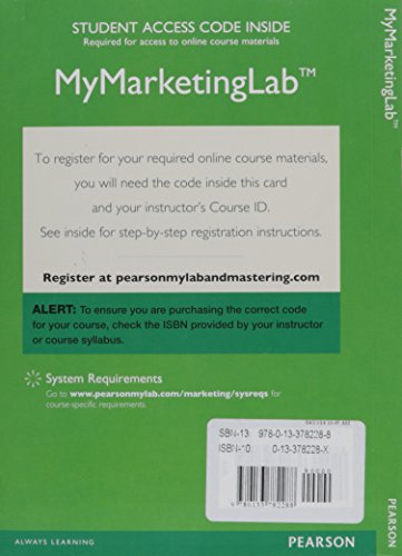 Book cover for 2014 Mylab Marketing with Pearson Etext -- Access Card -- For Marketing