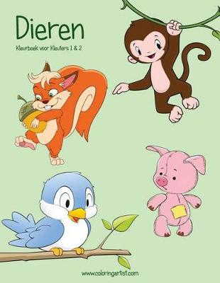 Book cover for Dieren Kleurboek voor Kleuters 1 & 2