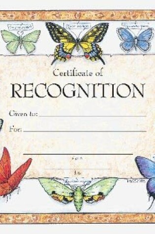 Cover of Certificate of Recognition