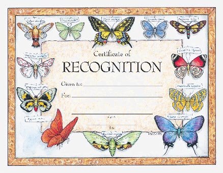 Book cover for Certificate of Recognition