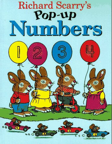 Book cover for Richard Scarry's Pop-up Numbers