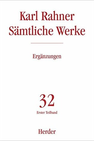 Cover of Erganzungen