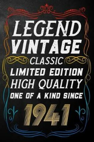 Cover of Legend Vintage Classic Limited Edition High Quality One Of A Kind Since 1941