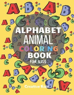 Book cover for ABC Alphabet Animal Coloring Book For Kids