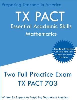 Book cover for TX PACT Essential Academic Skills Mathematics