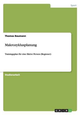 Book cover for Makrozyklusplanung