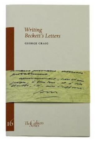 Cover of Writing Beckett's Letters